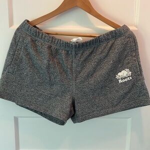 New (worn 1x) Roots Jogging Shorts - Size L - Salt and Pepper